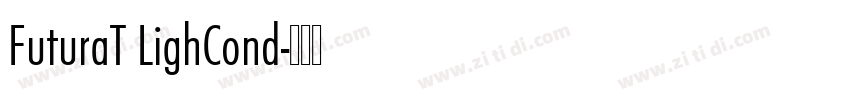 FuturaT LighCond字体转换